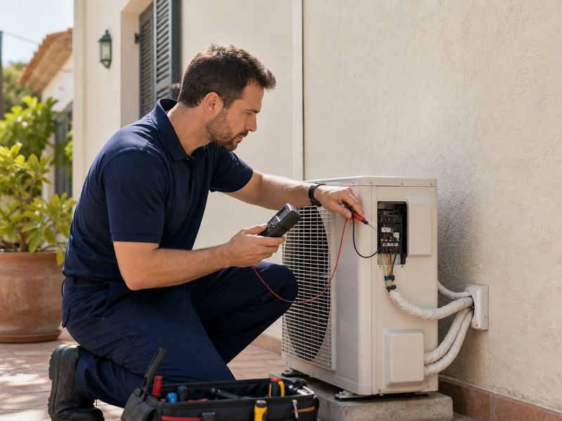 Diagnóstico y reparación de equipo de climatización